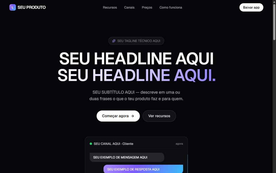 AI SaaS Landing
