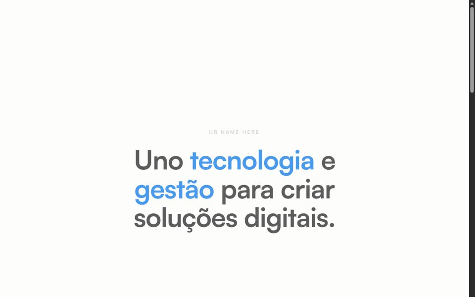 Portefólio Minimalista